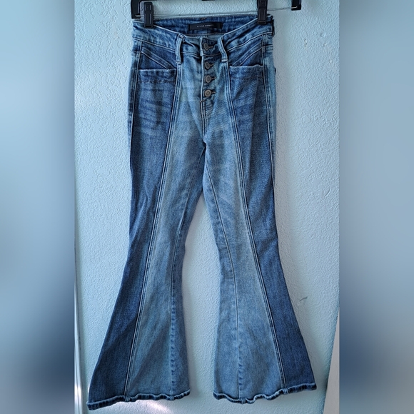 Flying Monkey Light Blue Flare Jeans - Picture 1 of 6